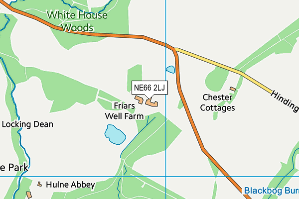 NE66 2LJ map - OS VectorMap District (Ordnance Survey) NE66 2LJ map - OS VectorMap District (Ordnance Survey)