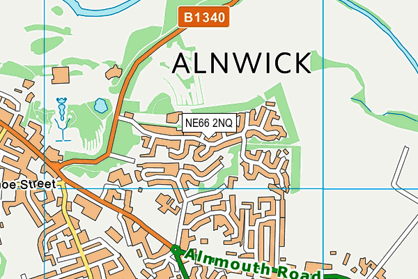 NE66 2NQ map - OS VectorMap District (Ordnance Survey) NE66 2NQ map - OS VectorMap District (Ordnance Survey)