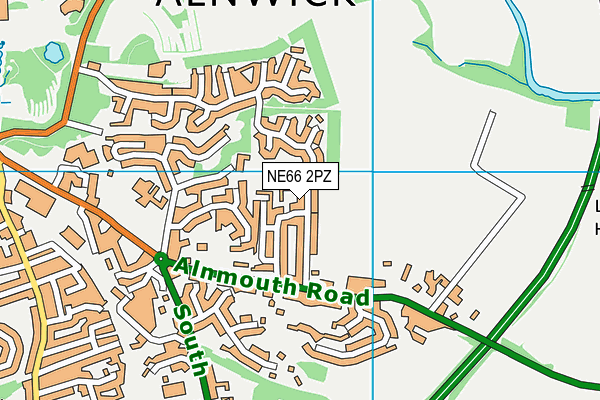 NE66 2PZ map - OS VectorMap District (Ordnance Survey) NE66 2PZ map - OS VectorMap District (Ordnance Survey)