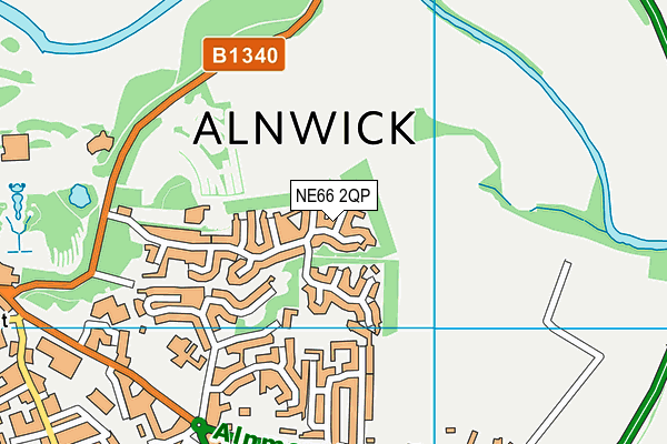 NE66 2QP map - OS VectorMap District (Ordnance Survey) NE66 2QP map - OS VectorMap District (Ordnance Survey)