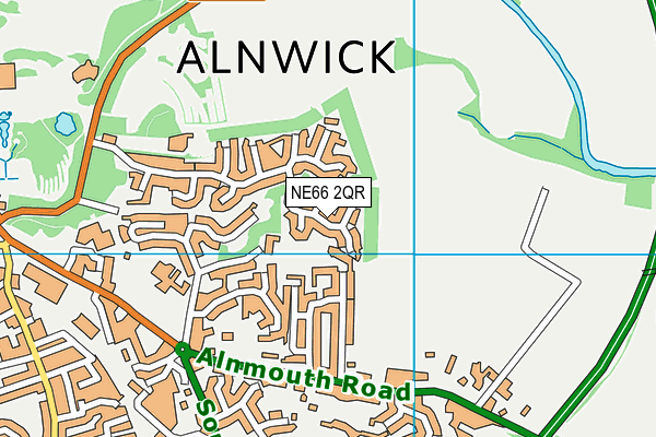NE66 2QR map - OS VectorMap District (Ordnance Survey) NE66 2QR map - OS VectorMap District (Ordnance Survey)