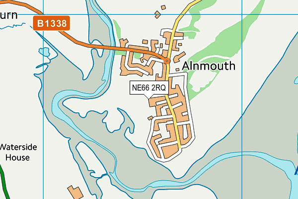 NE66 2RQ map - OS VectorMap District (Ordnance Survey)