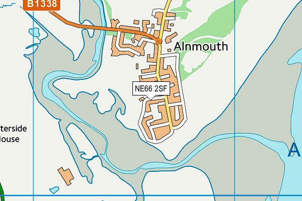 NE66 2SF map - OS VectorMap District (Ordnance Survey) NE66 2SF map - OS VectorMap District (Ordnance Survey)