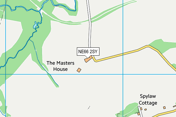 NE66 2SY map - OS VectorMap District (Ordnance Survey) NE66 2SY map - OS VectorMap District (Ordnance Survey)