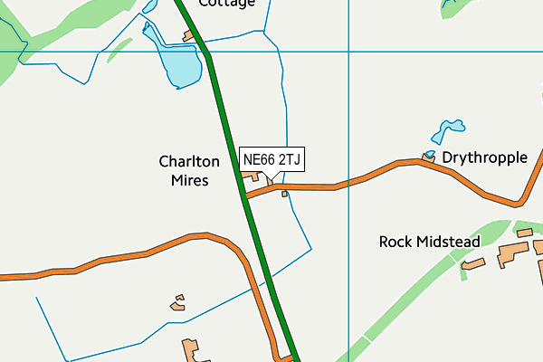 NE66 2TJ map - OS VectorMap District (Ordnance Survey) NE66 2TJ map - OS VectorMap District (Ordnance Survey)