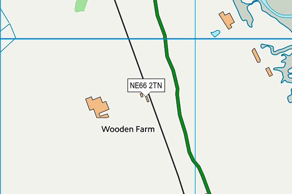 NE66 2TN map - OS VectorMap District (Ordnance Survey) NE66 2TN map - OS VectorMap District (Ordnance Survey)