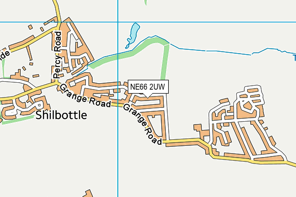 NE66 2UW map - OS VectorMap District (Ordnance Survey) NE66 2UW map - OS VectorMap District (Ordnance Survey)