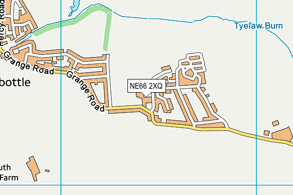NE66 2XQ map - OS VectorMap District (Ordnance Survey) NE66 2XQ map - OS VectorMap District (Ordnance Survey)