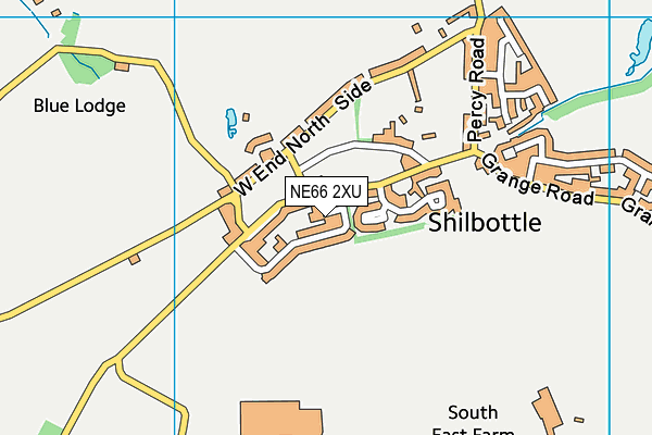 NE66 2XU map - OS VectorMap District (Ordnance Survey) NE66 2XU map - OS VectorMap District (Ordnance Survey)