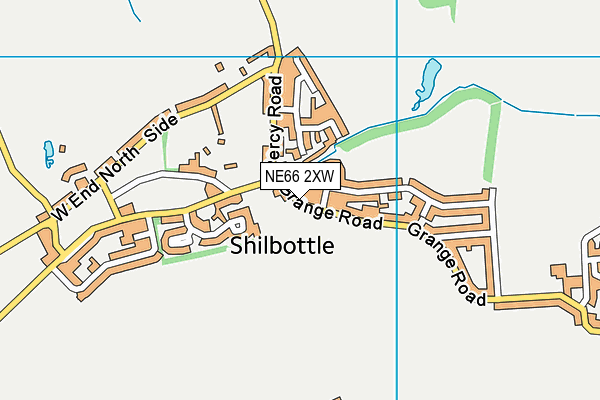 NE66 2XW map - OS VectorMap District (Ordnance Survey) NE66 2XW map - OS VectorMap District (Ordnance Survey)