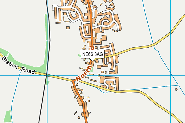 NE66 3AG map - OS VectorMap District (Ordnance Survey) NE66 3AG map - OS VectorMap District (Ordnance Survey)