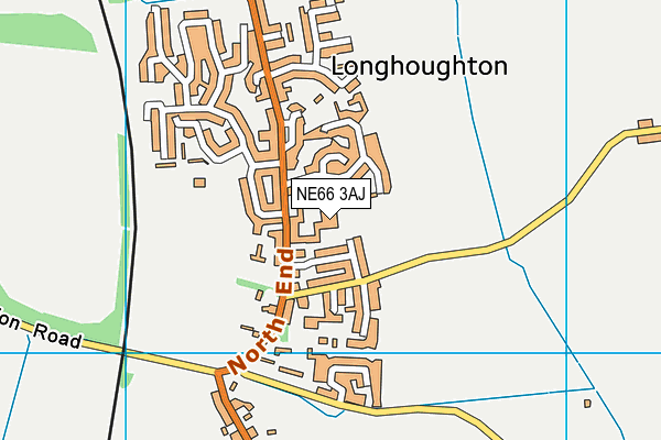 NE66 3AJ map - OS VectorMap District (Ordnance Survey) NE66 3AJ map - OS VectorMap District (Ordnance Survey)