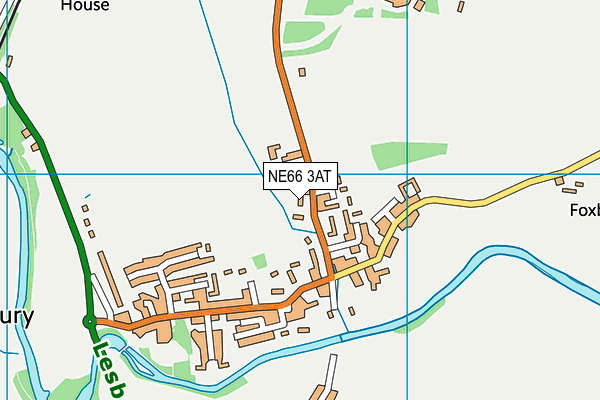 NE66 3AT map - OS VectorMap District (Ordnance Survey) NE66 3AT map - OS VectorMap District (Ordnance Survey)