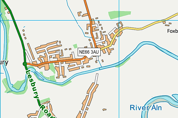 NE66 3AU map - OS VectorMap District (Ordnance Survey) NE66 3AU map - OS VectorMap District (Ordnance Survey)