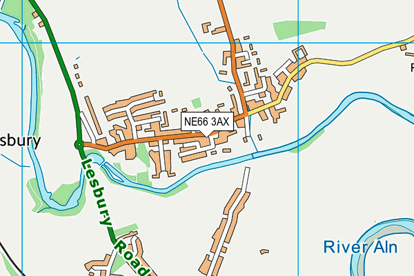NE66 3AX map - OS VectorMap District (Ordnance Survey) NE66 3AX map - OS VectorMap District (Ordnance Survey)
