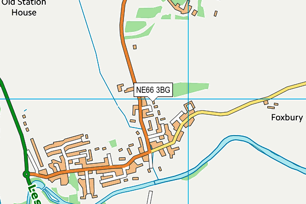 NE66 3BG map - OS VectorMap District (Ordnance Survey) NE66 3BG map - OS VectorMap District (Ordnance Survey)