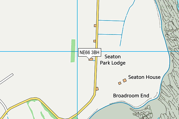 NE66 3BH map - OS VectorMap District (Ordnance Survey) NE66 3BH map - OS VectorMap District (Ordnance Survey)