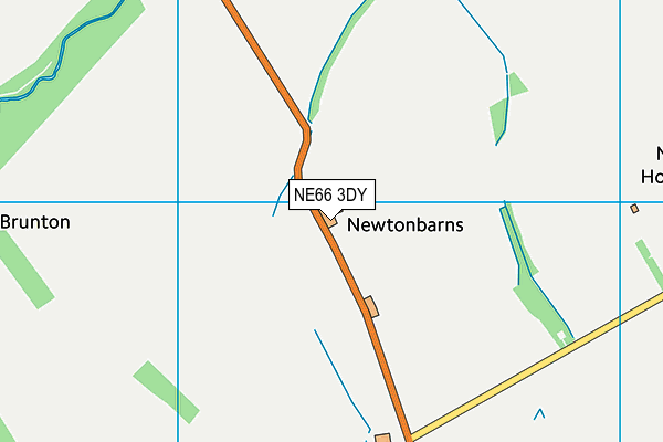 NE66 3DY map - OS VectorMap District (Ordnance Survey) NE66 3DY map - OS VectorMap District (Ordnance Survey)