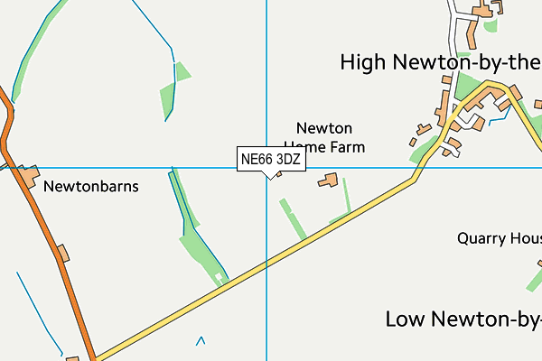 NE66 3DZ map - OS VectorMap District (Ordnance Survey) NE66 3DZ map - OS VectorMap District (Ordnance Survey)