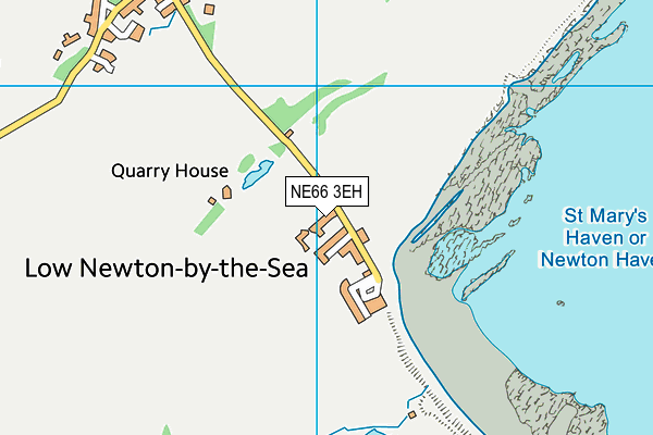 NE66 3EH map - OS VectorMap District (Ordnance Survey) NE66 3EH map - OS VectorMap District (Ordnance Survey)