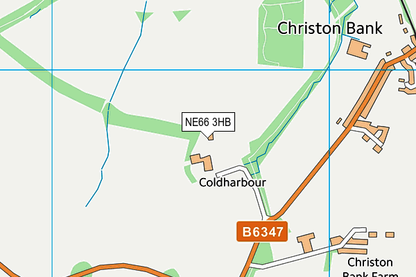 NE66 3HB map - OS VectorMap District (Ordnance Survey) NE66 3HB map - OS VectorMap District (Ordnance Survey)