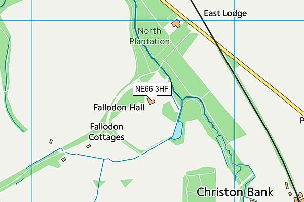 NE66 3HF map - OS VectorMap District (Ordnance Survey) NE66 3HF map - OS VectorMap District (Ordnance Survey)