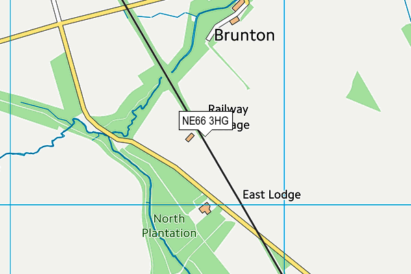 NE66 3HG map - OS VectorMap District (Ordnance Survey) NE66 3HG map - OS VectorMap District (Ordnance Survey)
