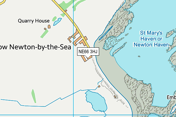 NE66 3HJ map - OS VectorMap District (Ordnance Survey) NE66 3HJ map - OS VectorMap District (Ordnance Survey)