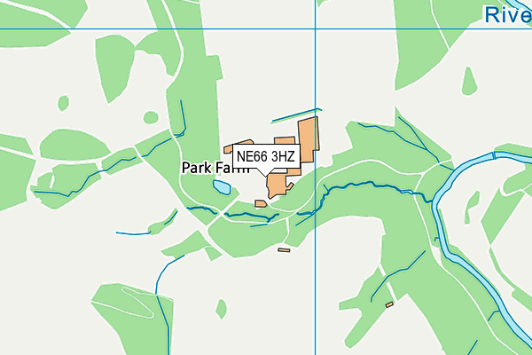 NE66 3HZ map - OS VectorMap District (Ordnance Survey) NE66 3HZ map - OS VectorMap District (Ordnance Survey)