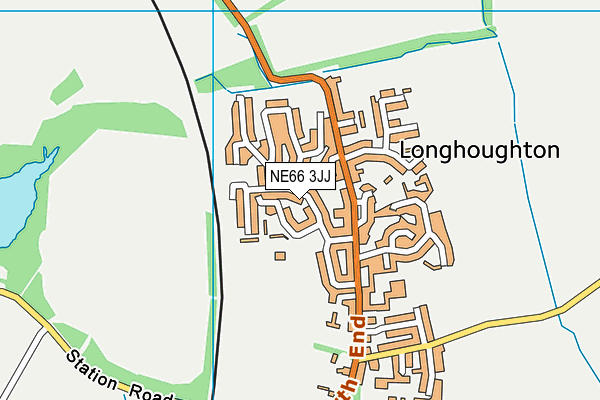 NE66 3JJ map - OS VectorMap District (Ordnance Survey) NE66 3JJ map - OS VectorMap District (Ordnance Survey)