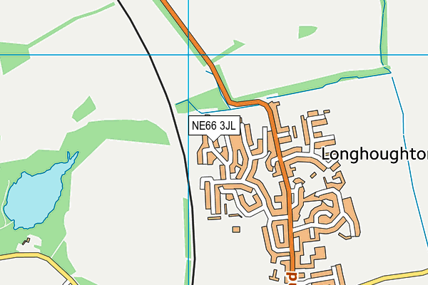 NE66 3JL map - OS VectorMap District (Ordnance Survey) NE66 3JL map - OS VectorMap District (Ordnance Survey)