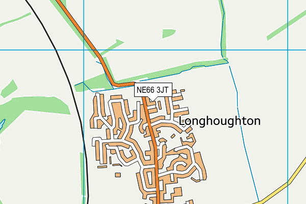 NE66 3JT map - OS VectorMap District (Ordnance Survey) NE66 3JT map - OS VectorMap District (Ordnance Survey)