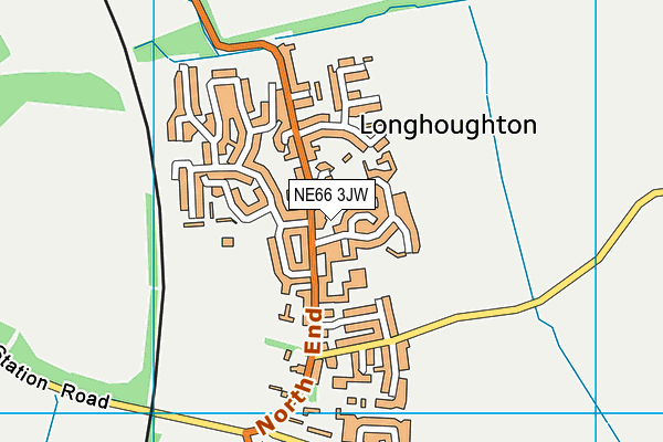 NE66 3JW map - OS VectorMap District (Ordnance Survey) NE66 3JW map - OS VectorMap District (Ordnance Survey)