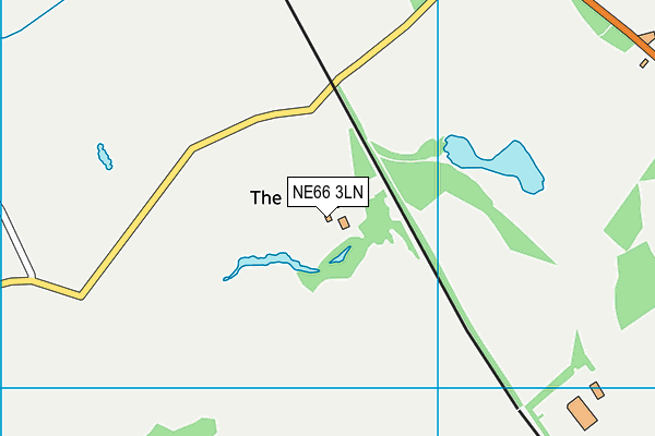NE66 3LN map - OS VectorMap District (Ordnance Survey) NE66 3LN map - OS VectorMap District (Ordnance Survey)