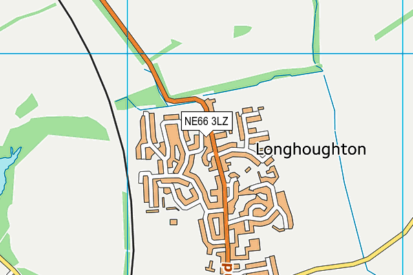 NE66 3LZ map - OS VectorMap District (Ordnance Survey) NE66 3LZ map - OS VectorMap District (Ordnance Survey)