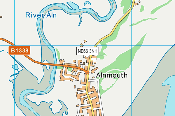 NE66 3NH map - OS VectorMap District (Ordnance Survey) NE66 3NH map - OS VectorMap District (Ordnance Survey)