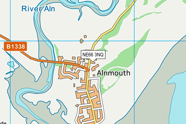 NE66 3NQ map - OS VectorMap District (Ordnance Survey)