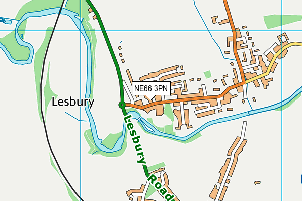 NE66 3PN map - OS VectorMap District (Ordnance Survey) NE66 3PN map - OS VectorMap District (Ordnance Survey)
