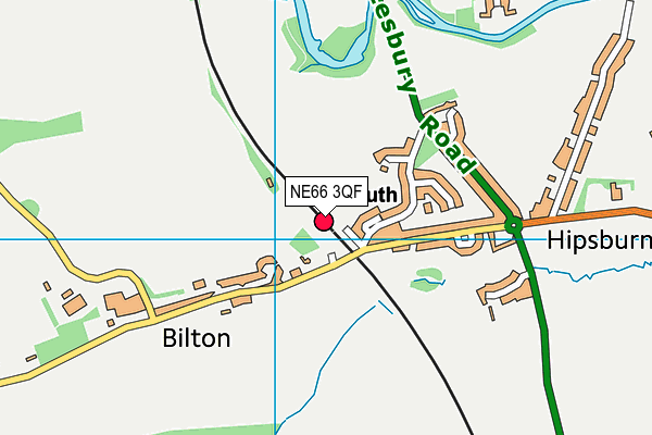 NE66 3QF map - OS VectorMap District (Ordnance Survey) NE66 3QF map - OS VectorMap District (Ordnance Survey)