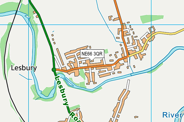 NE66 3QR map - OS VectorMap District (Ordnance Survey) NE66 3QR map - OS VectorMap District (Ordnance Survey)