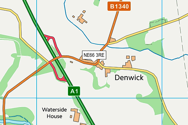 NE66 3RE map - OS VectorMap District (Ordnance Survey) NE66 3RE map - OS VectorMap District (Ordnance Survey)