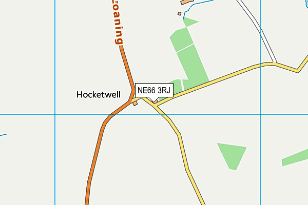 NE66 3RJ map - OS VectorMap District (Ordnance Survey) NE66 3RJ map - OS VectorMap District (Ordnance Survey)