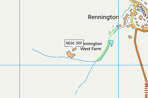 NE66 3RP map - OS VectorMap District (Ordnance Survey) NE66 3RP map - OS VectorMap District (Ordnance Survey)