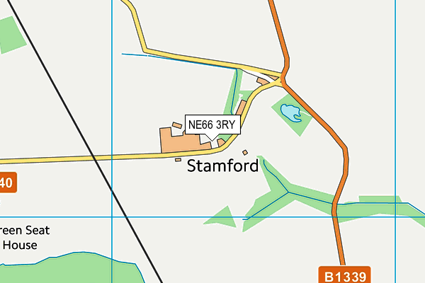NE66 3RY map - OS VectorMap District (Ordnance Survey) NE66 3RY map - OS VectorMap District (Ordnance Survey)