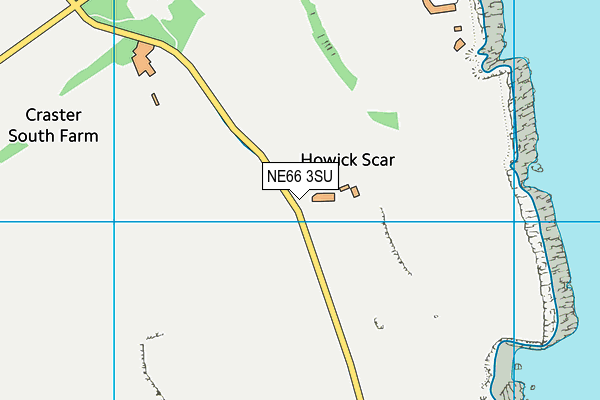 NE66 3SU map - OS VectorMap District (Ordnance Survey) NE66 3SU map - OS VectorMap District (Ordnance Survey)