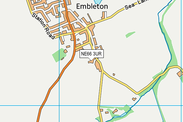 NE66 3UR map - OS VectorMap District (Ordnance Survey) NE66 3UR map - OS VectorMap District (Ordnance Survey)