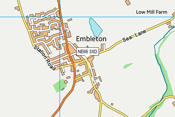 NE66 3XD map - OS VectorMap District (Ordnance Survey) NE66 3XD map - OS VectorMap District (Ordnance Survey)