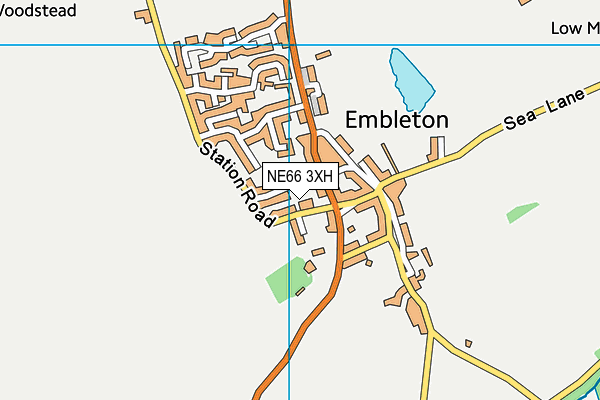 NE66 3XH map - OS VectorMap District (Ordnance Survey) NE66 3XH map - OS VectorMap District (Ordnance Survey)