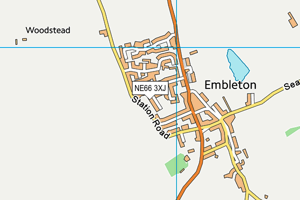 NE66 3XJ map - OS VectorMap District (Ordnance Survey) NE66 3XJ map - OS VectorMap District (Ordnance Survey)