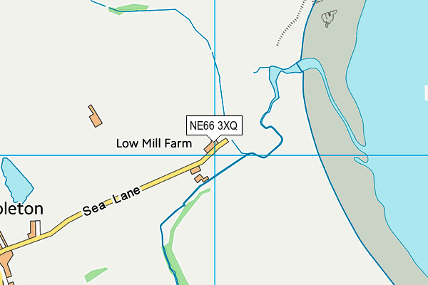 NE66 3XQ map - OS VectorMap District (Ordnance Survey) NE66 3XQ map - OS VectorMap District (Ordnance Survey)